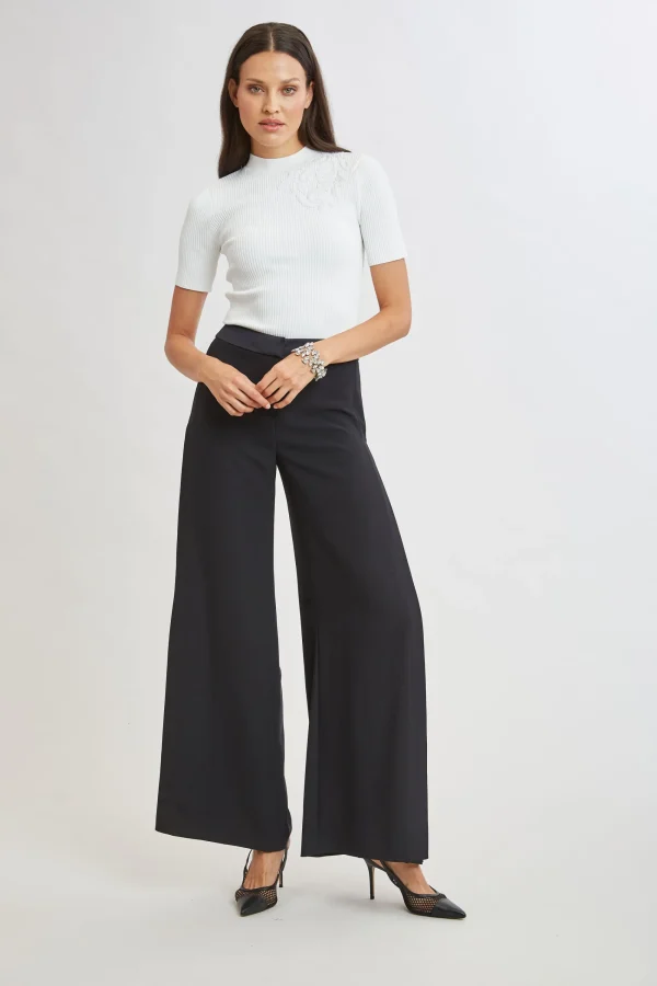 Elie Tahari Tops & Sweaters | Suiting-Beaded Rib Sweater