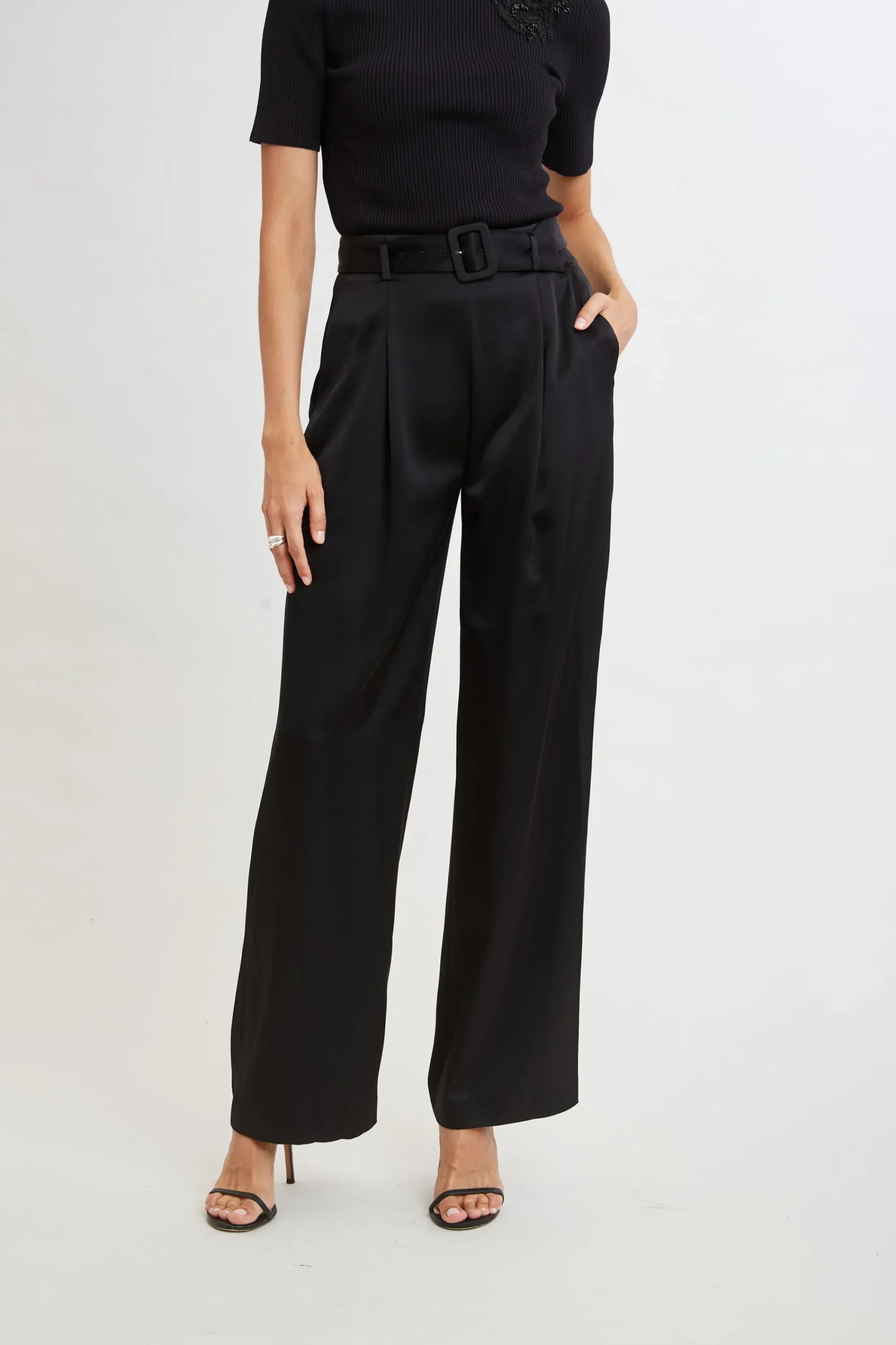 belted_satin_pleated_pant_0-2.webp Elie Tahari Bottoms-Belted Satin Pleated Pant