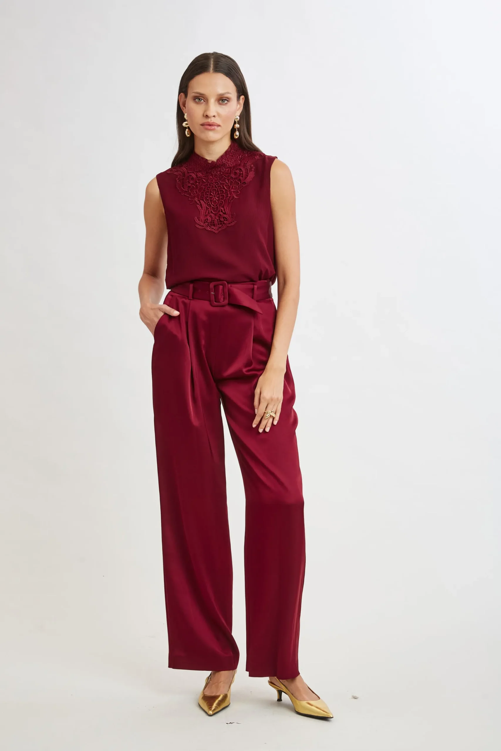 belted_satin_pleated_pant_2-1.webp Elie Tahari Bottoms-Belted Satin Pleated Pant