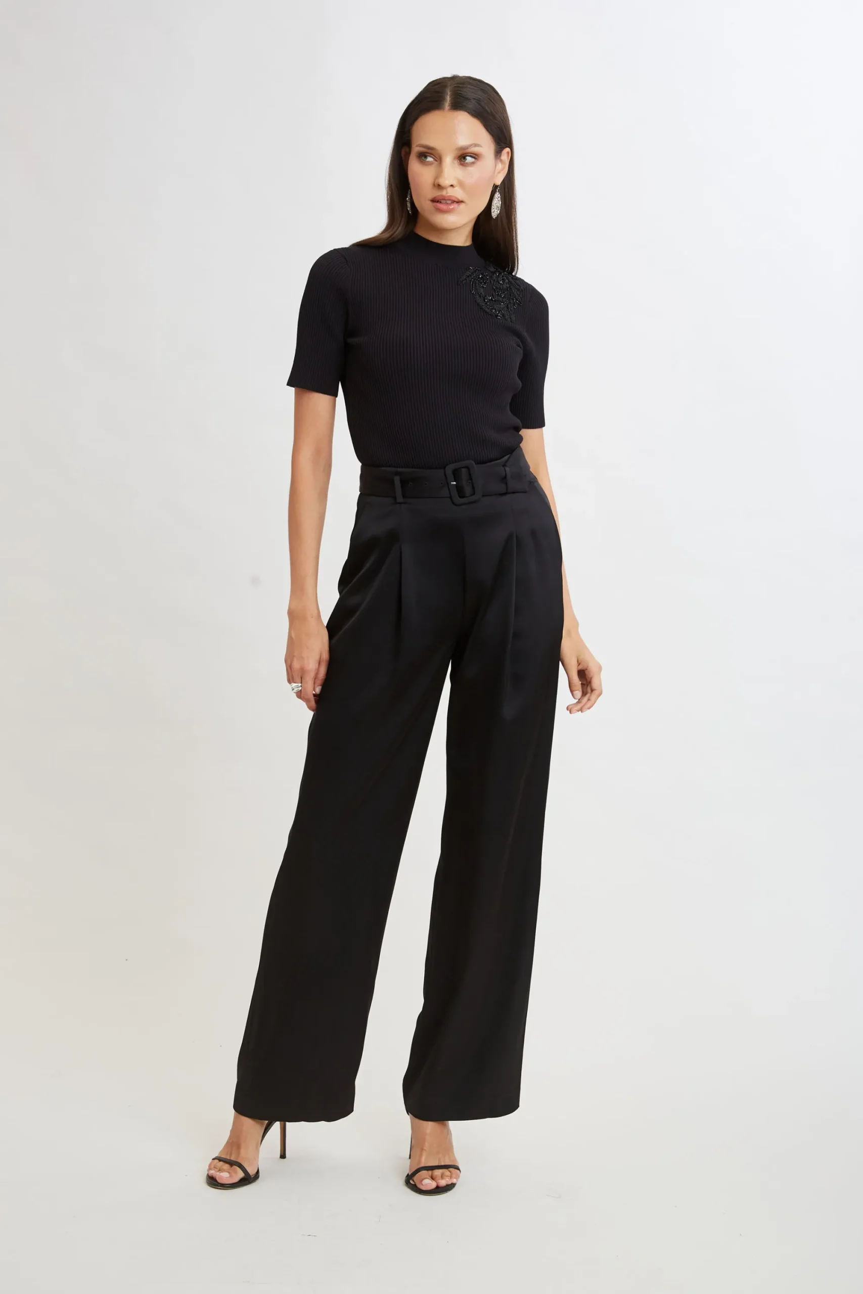belted_satin_pleated_pant_2-2.webp Elie Tahari Bottoms-Belted Satin Pleated Pant