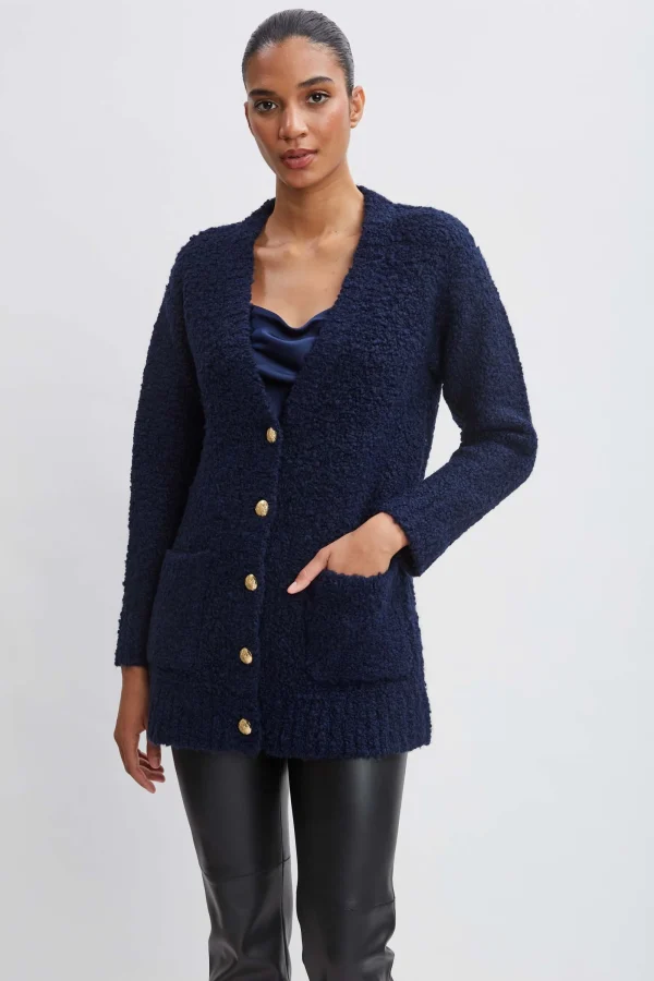 Elie Tahari Tops & Sweaters-Boucle Merino Cardigan