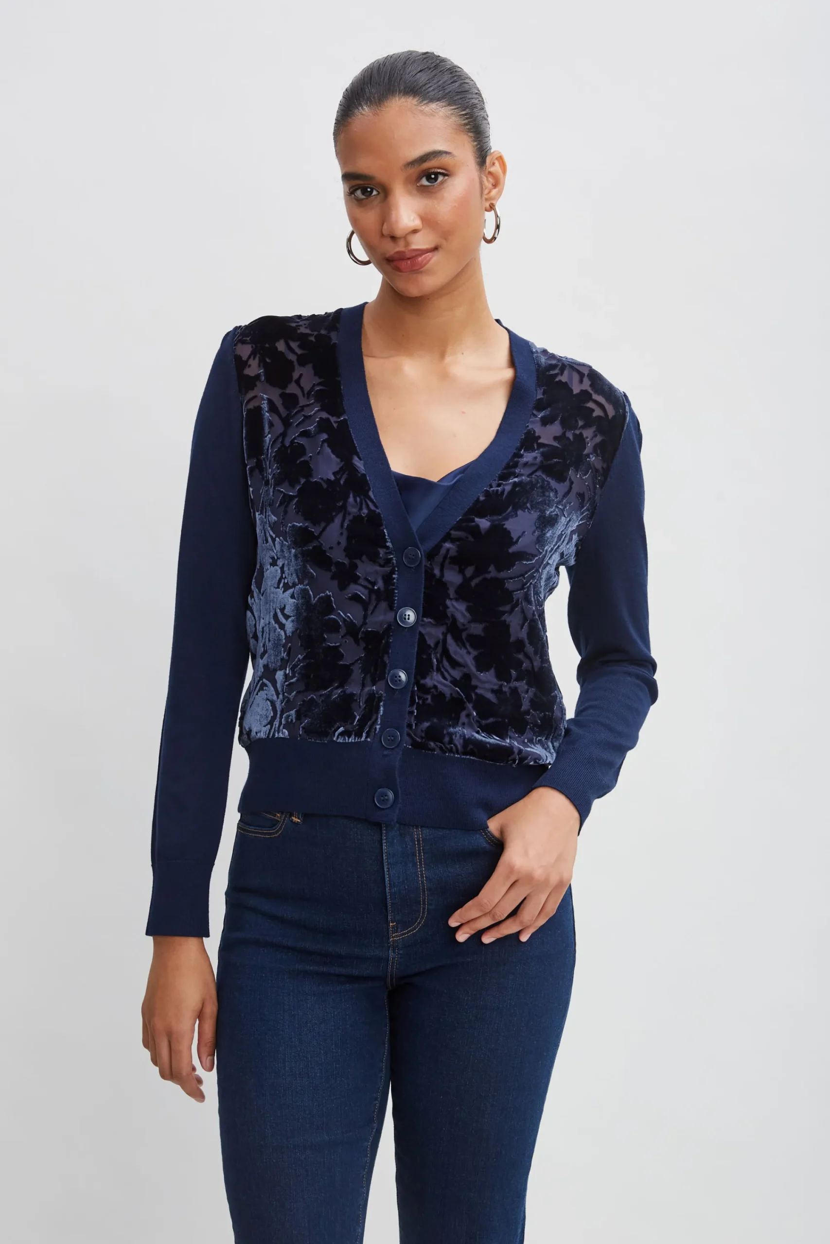 burnout_velvet_cardigan_2-1.webp Elie Tahari Tops & Sweaters-Burnout Velvet Cardigan