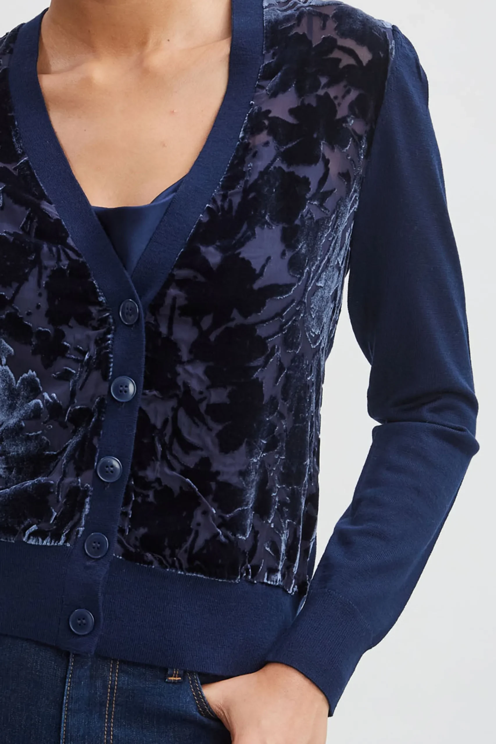 burnout_velvet_cardigan_3-1.webp Elie Tahari Tops & Sweaters-Burnout Velvet Cardigan