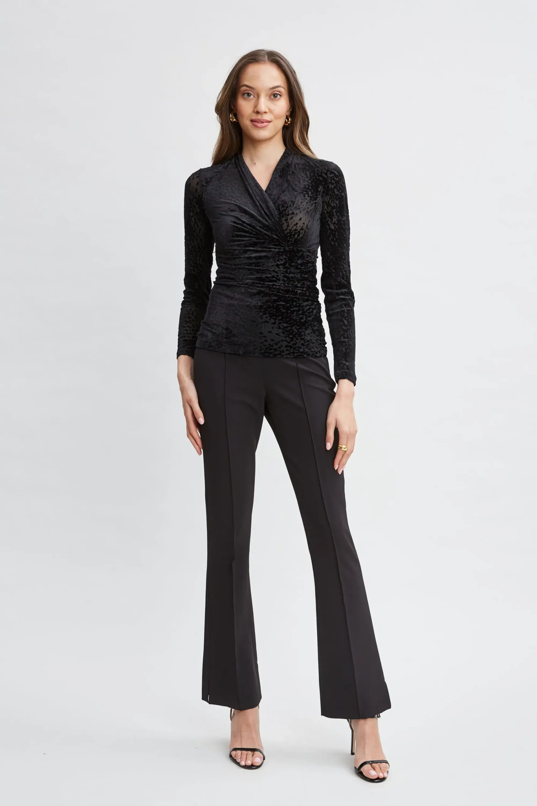 burnout_velvet_ruched_kni_1.webp Elie Tahari Tops & Sweaters-Burnout Velvet Ruched Knit