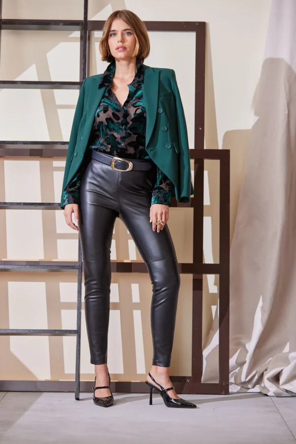 Elie Tahari Tops & Sweaters-Burnout Velvet Shirt