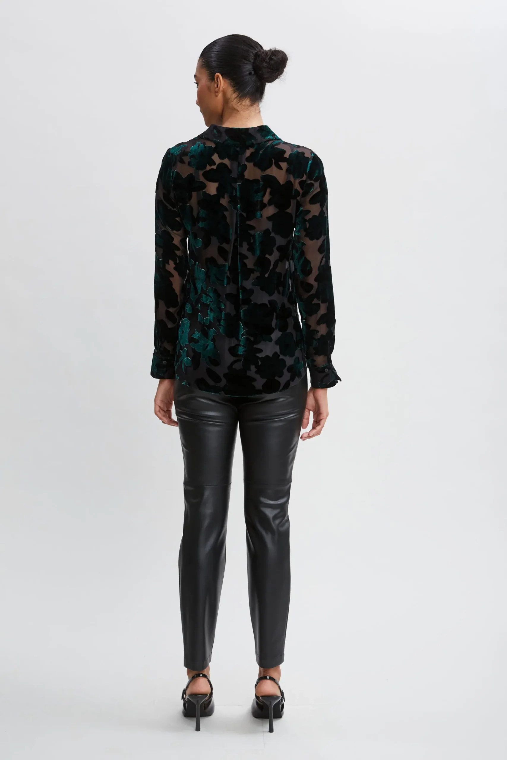 burnout_velvet_shirt_5.webp Elie Tahari Tops & Sweaters-Burnout Velvet Shirt