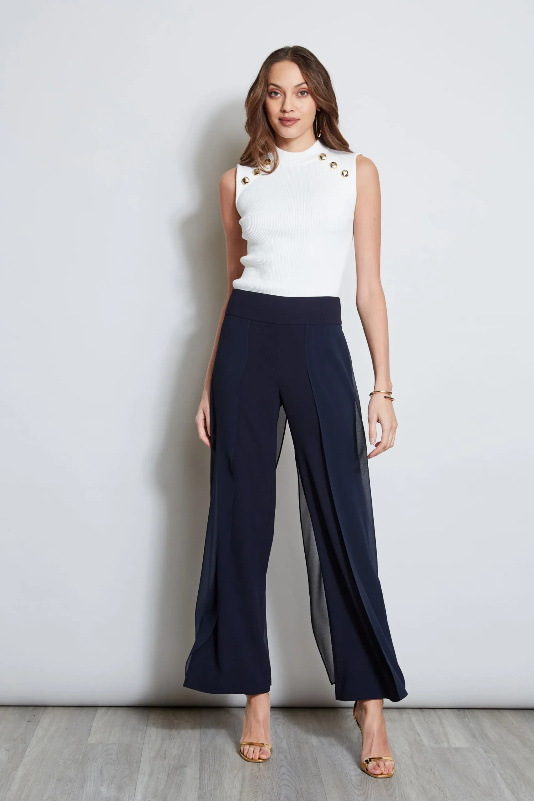 chiffon_panel_pant_2-4.webp Elie Tahari Bottoms-Chiffon Panel Pant