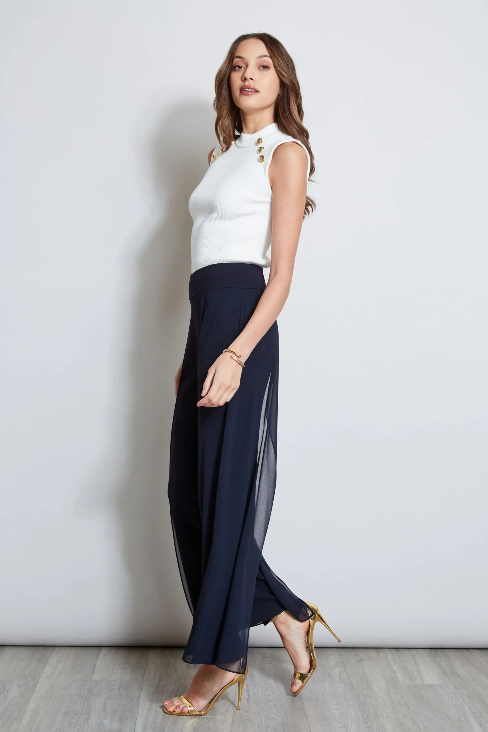 chiffon_panel_pant_3-4.webp Elie Tahari Bottoms-Chiffon Panel Pant