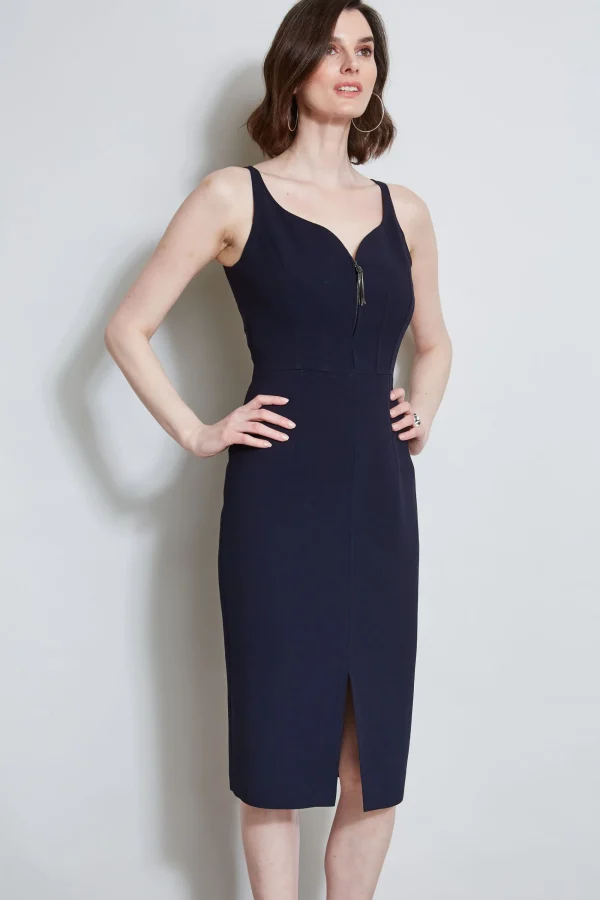 Elie Tahari Dresses & Jumpsuits | Midi Dresses-Contour Zip Dress