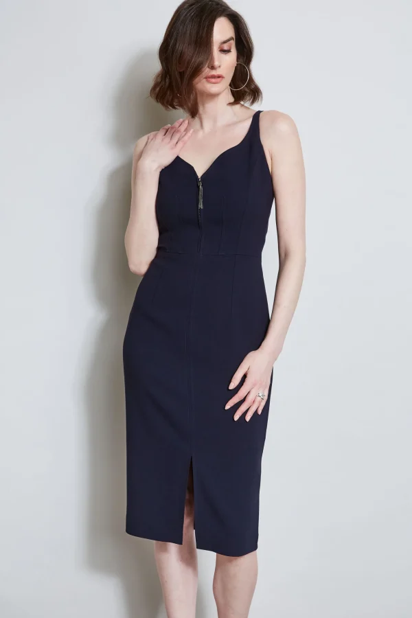 Elie Tahari Dresses & Jumpsuits | Midi Dresses-Contour Zip Dress