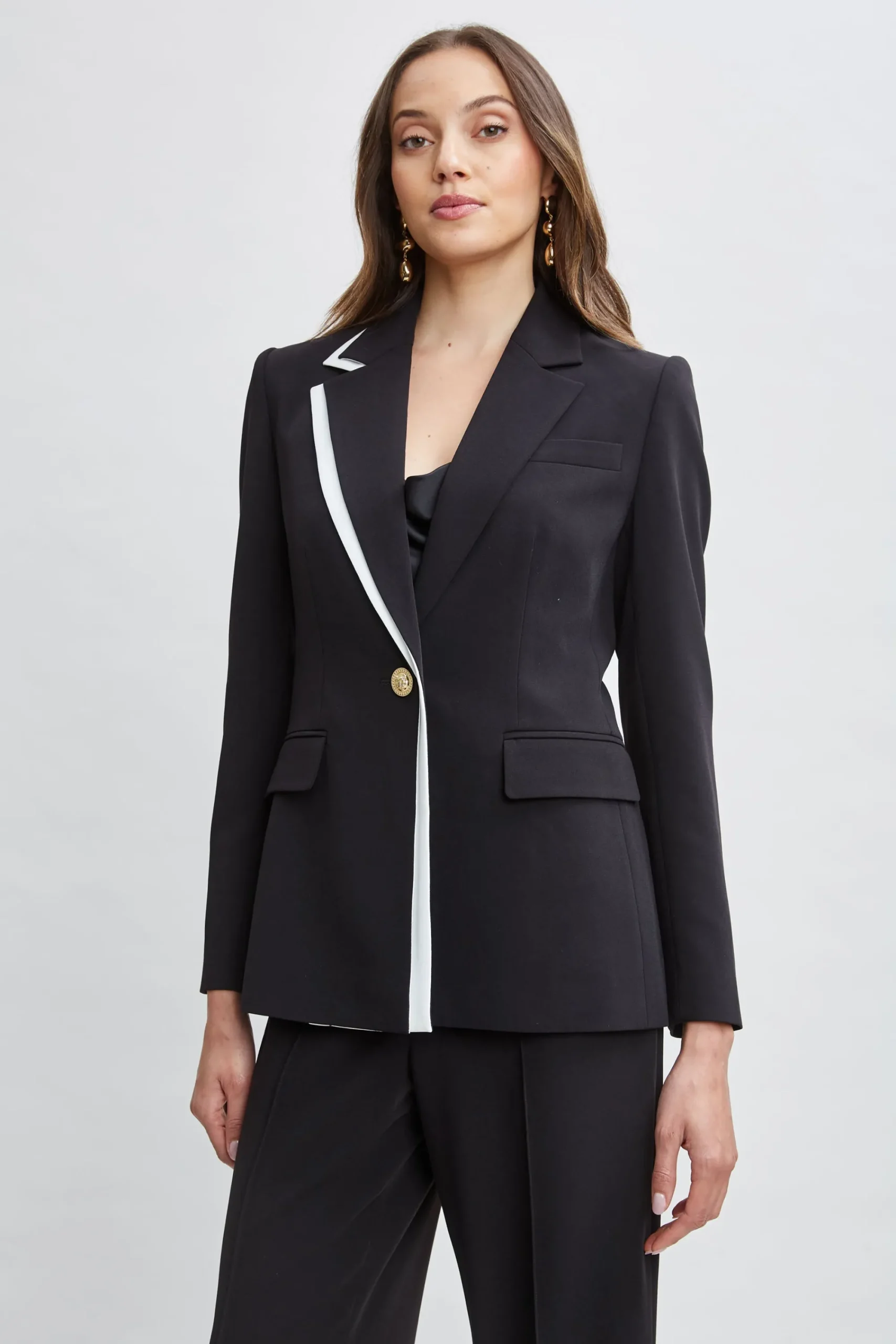 contrast_trim_blazer_3.webp Elie Tahari Jackets & Blazers | Suiting-Contrast Trim Blazer