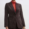 Elie Tahari Jackets & Blazers | Suiting-Corduroy Single Button Blazer
