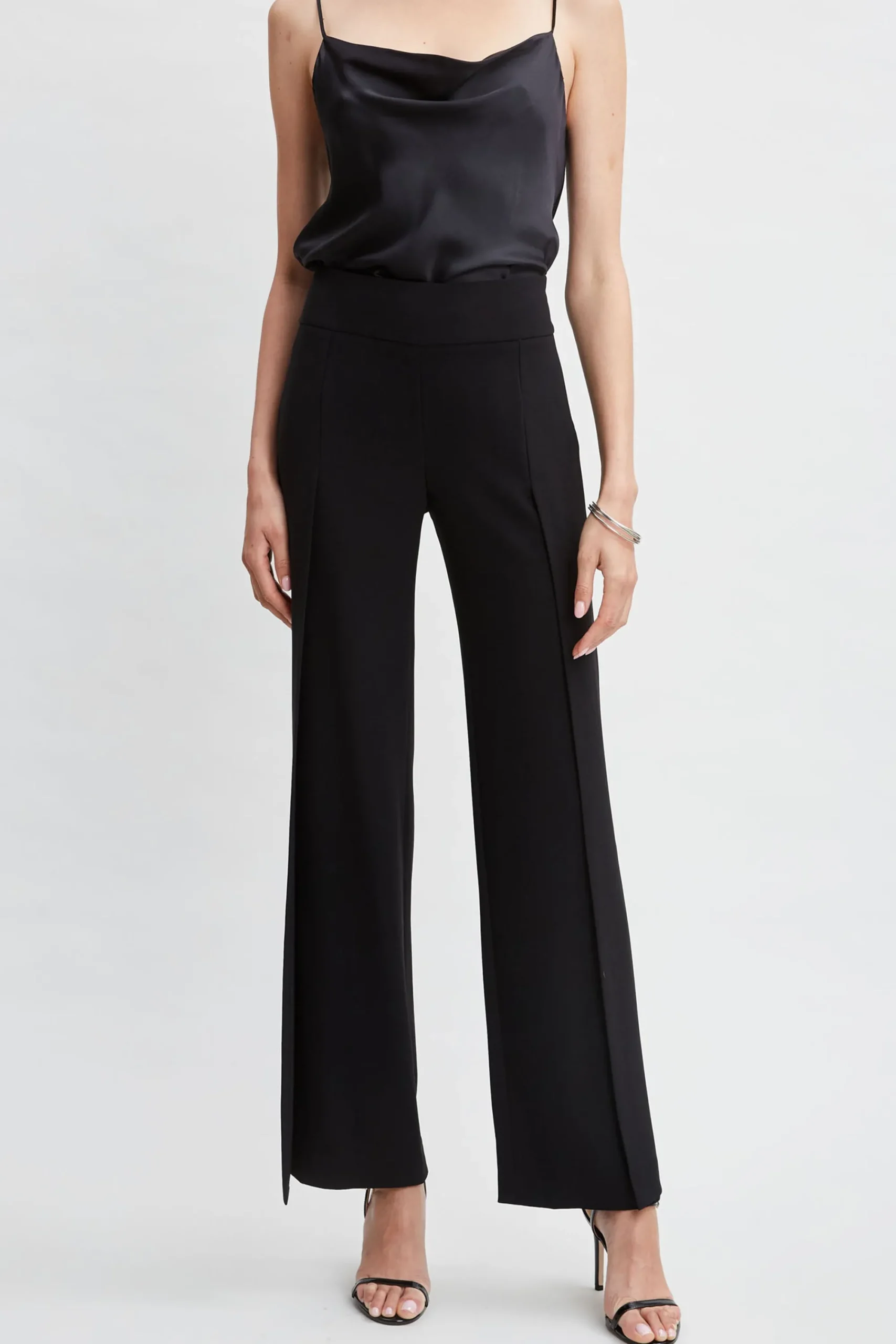 crepe_overlay_slit_pant_0.webp Elie Tahari Bottoms | Suiting-Crepe Overlay Slit Pant
