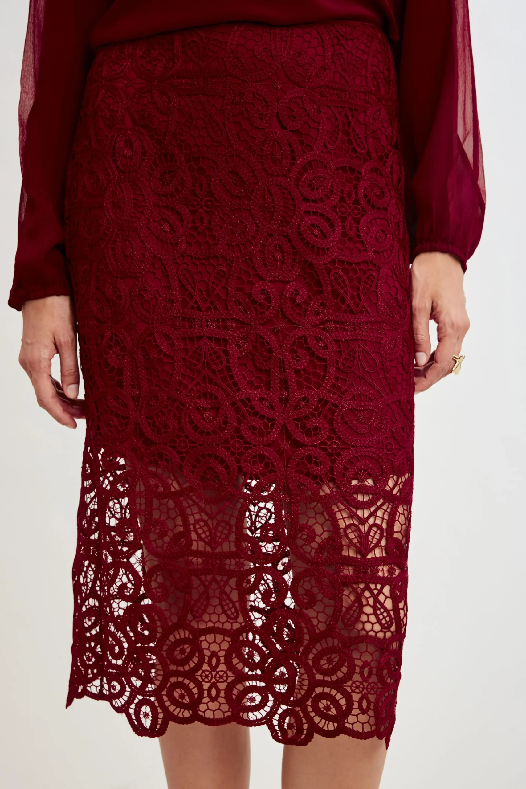 crochet_lace_midi_skirt_4.webp Elie Tahari Bottoms-Crochet Lace Midi Skirt