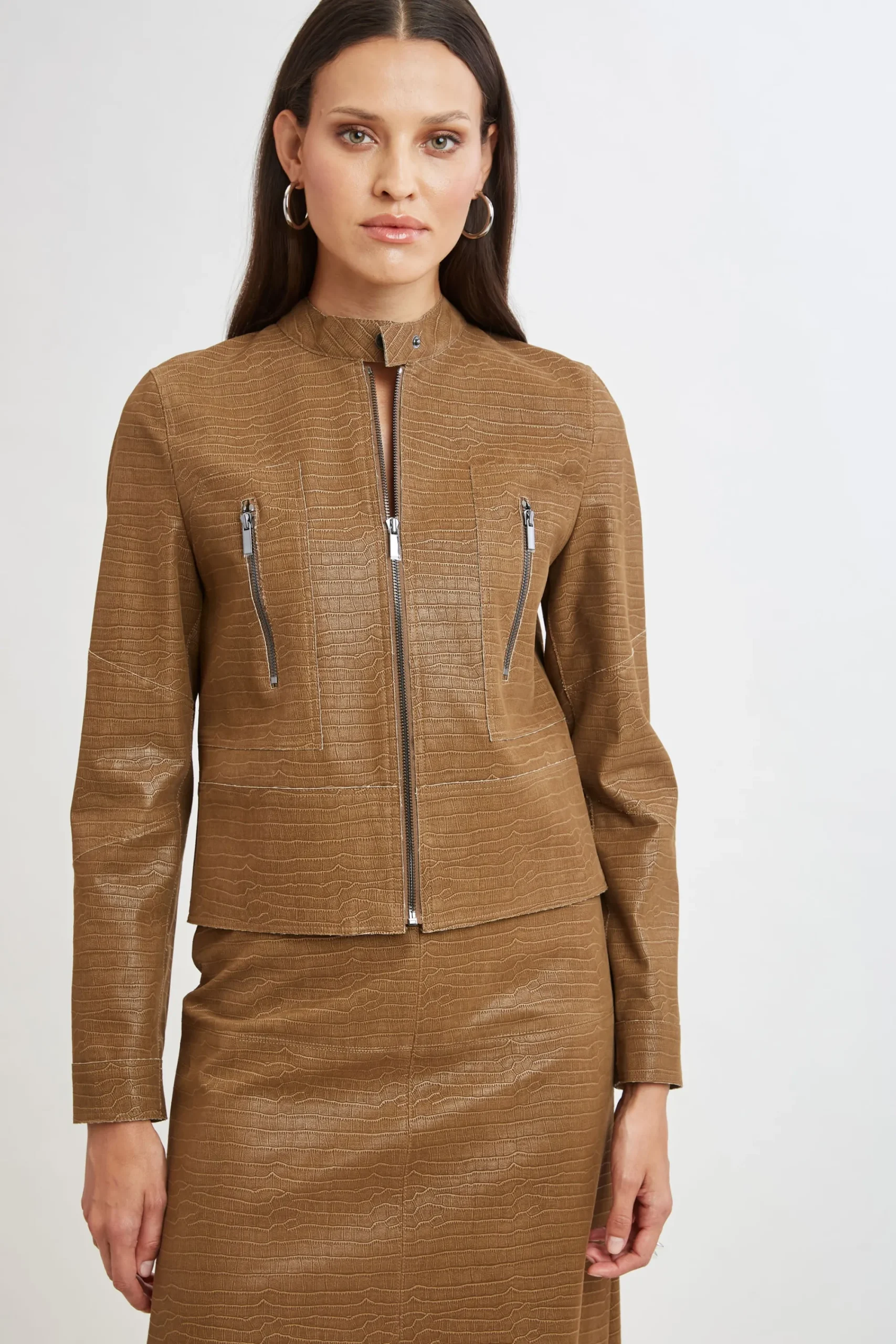 croco_embossed_vegan_leat_0.webp Elie Tahari Jackets & Blazers | Suiting-Croco Embossed Vegan Leather Motto Jacket