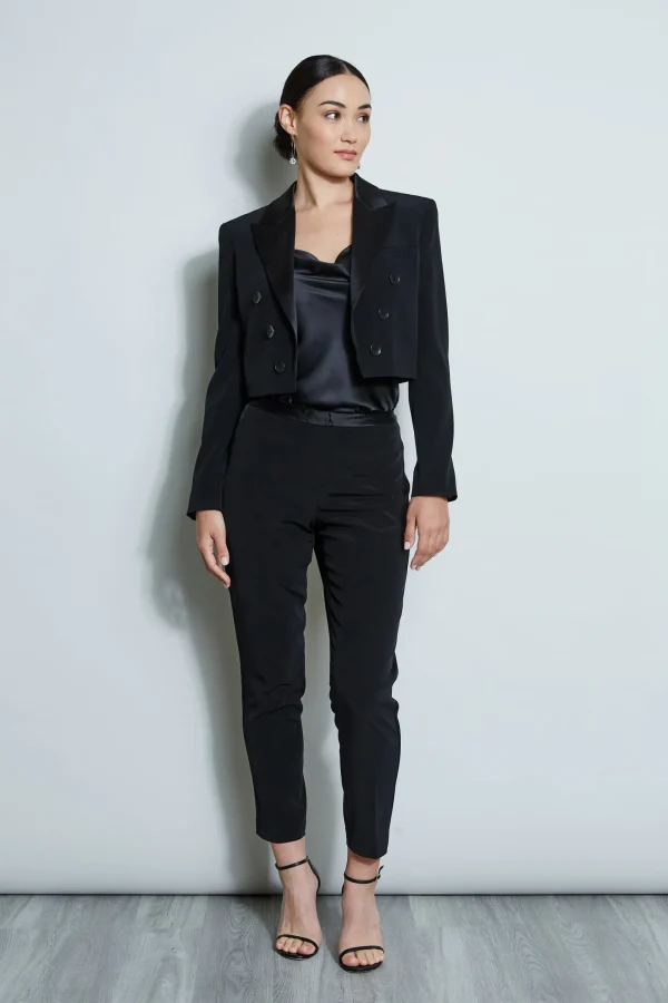 Elie Tahari Jackets & Blazers-Cropped Tuxedo Jacket