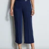 Elie Tahari Bottoms-Cropped Wide Leg Belted Pant