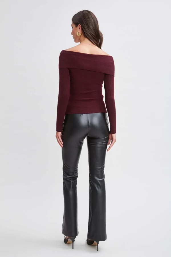 Elie Tahari Tops & Sweaters-Cross Shoulder Cashmere Merino Sweater