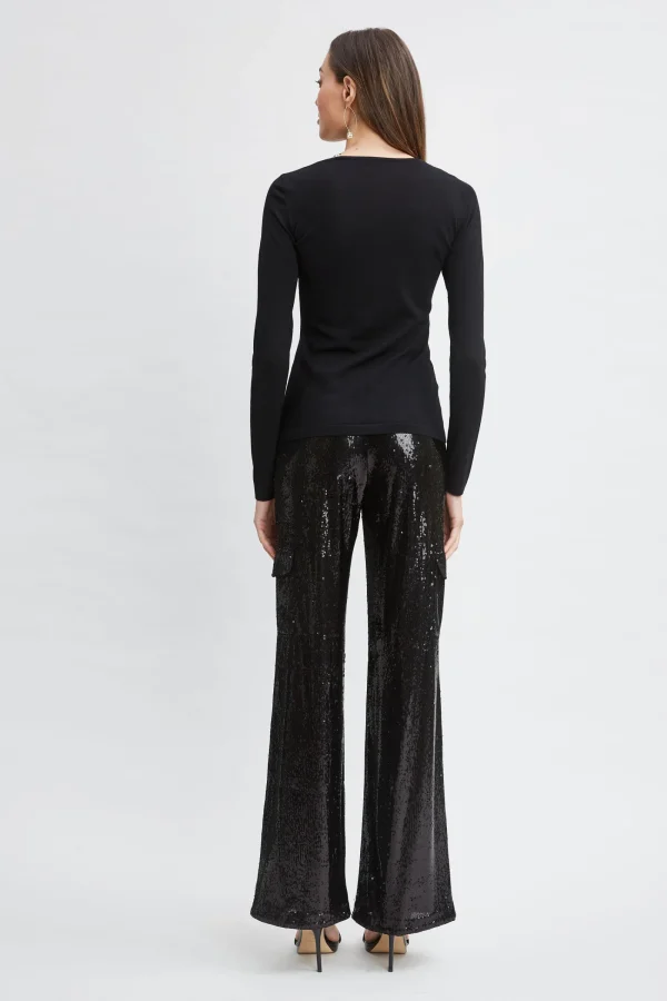 Elie Tahari Tops & Sweaters-Crystal Knot Wool Sweater