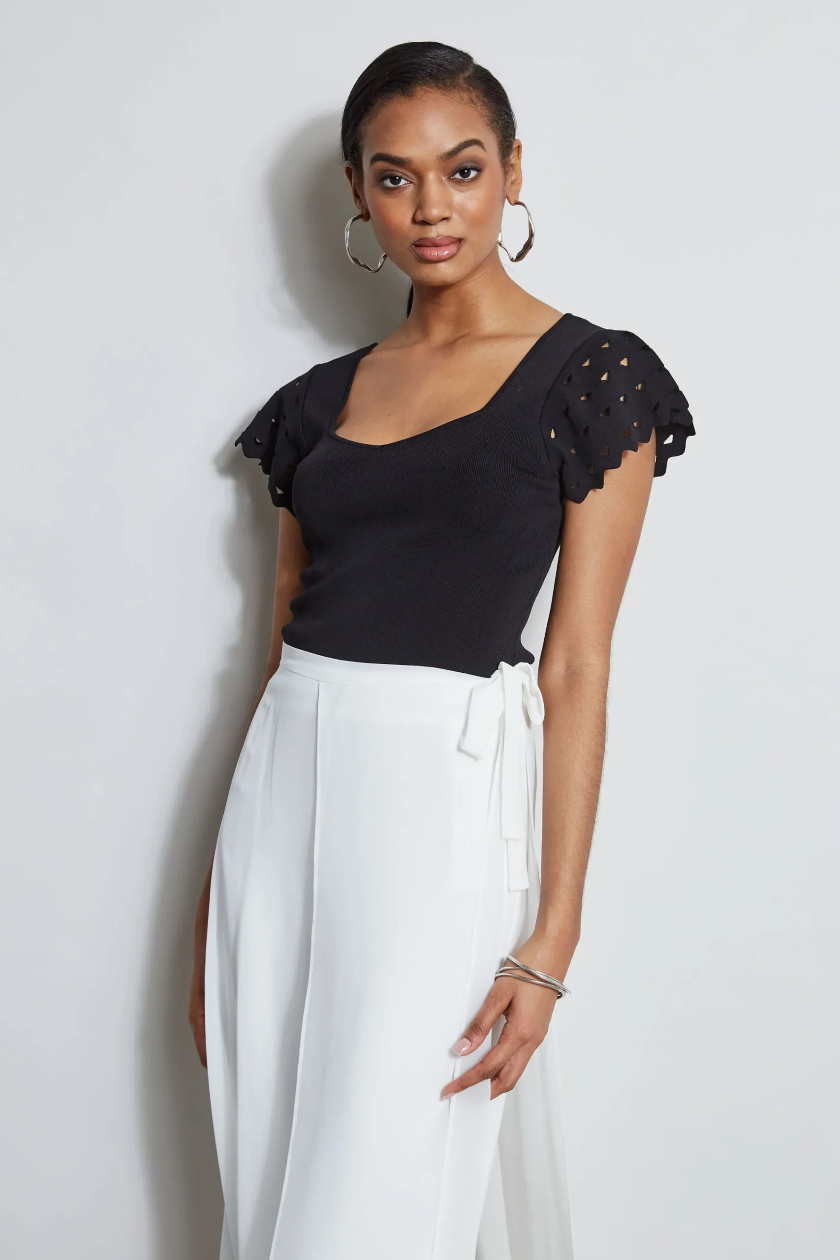 cut_out_flutter_sleeve_sw_2.webp Elie Tahari Tops & Sweaters-Cut Out Flutter Sleeve Sweater