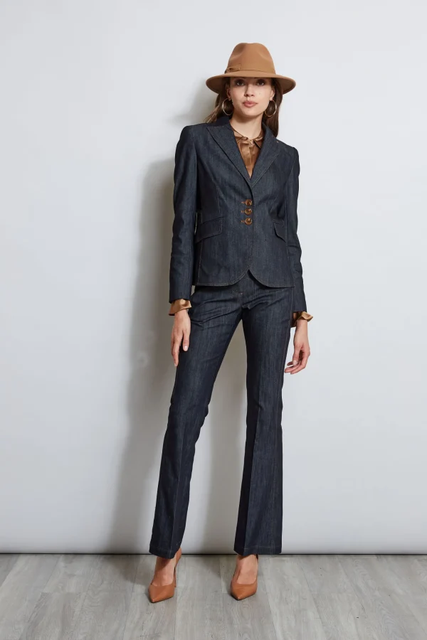 Elie Tahari Jackets & Blazers-Denim 3 Button Blazer