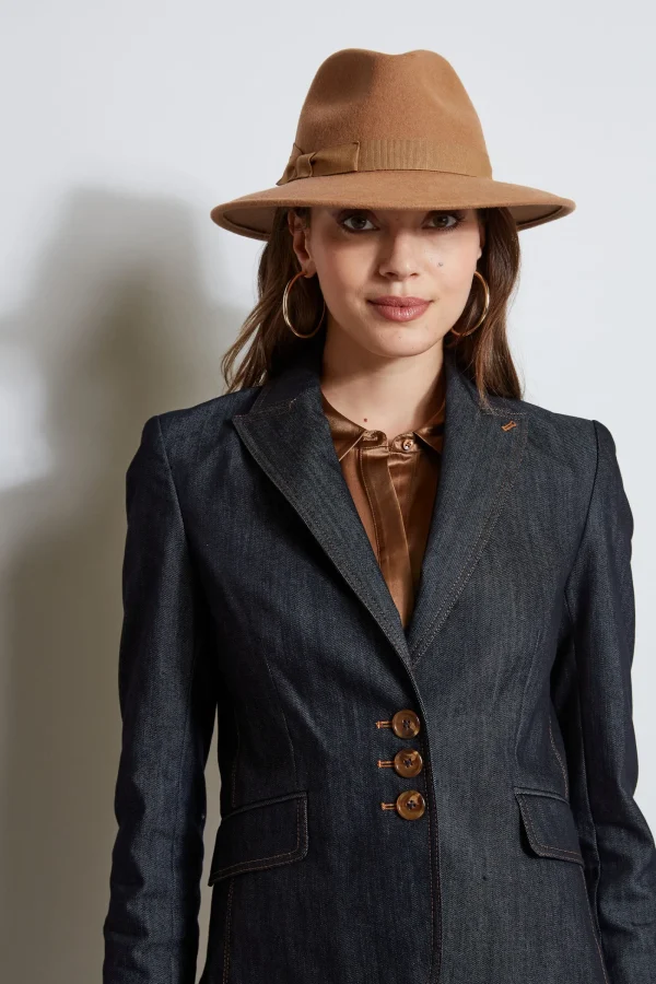 Elie Tahari Jackets & Blazers-Denim 3 Button Blazer