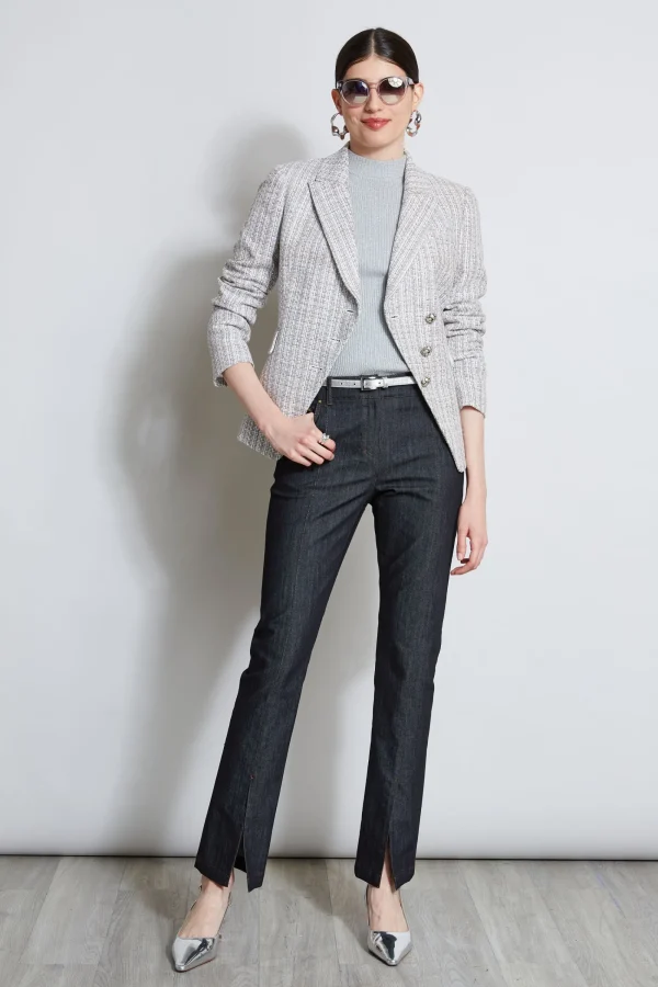 Elie Tahari Bottoms-Denim Slit Front Jeans