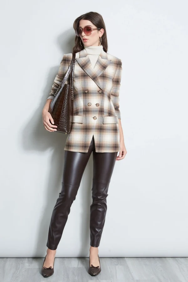 Elie Tahari Jackets & Blazers-Double Breasted Ombre Plaid Blazer