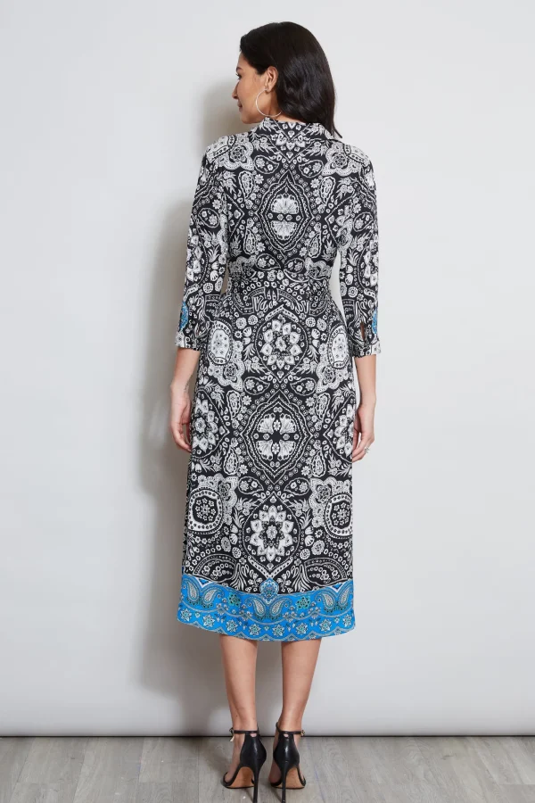 Elie Tahari Dresses & Jumpsuits | Midi Dresses-Eclipse Scarf Print Shirt Dress
