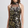 Elie Tahari Tops & Sweaters-Floral Sequin Halter Top