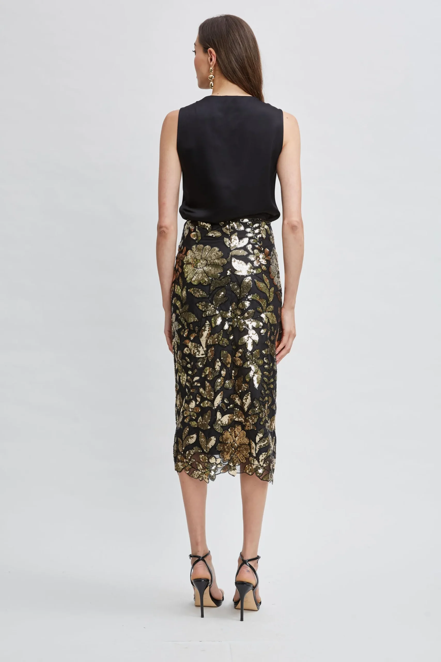 floral_sequin_midi_skirt_5.webp Elie Tahari Bottoms-Floral Sequin Midi Skirt