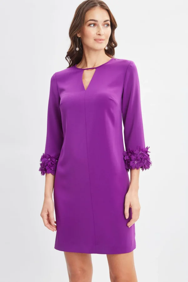 Elie Tahari Dresses & Jumpsuits-Flower Sleeve Shift Dress