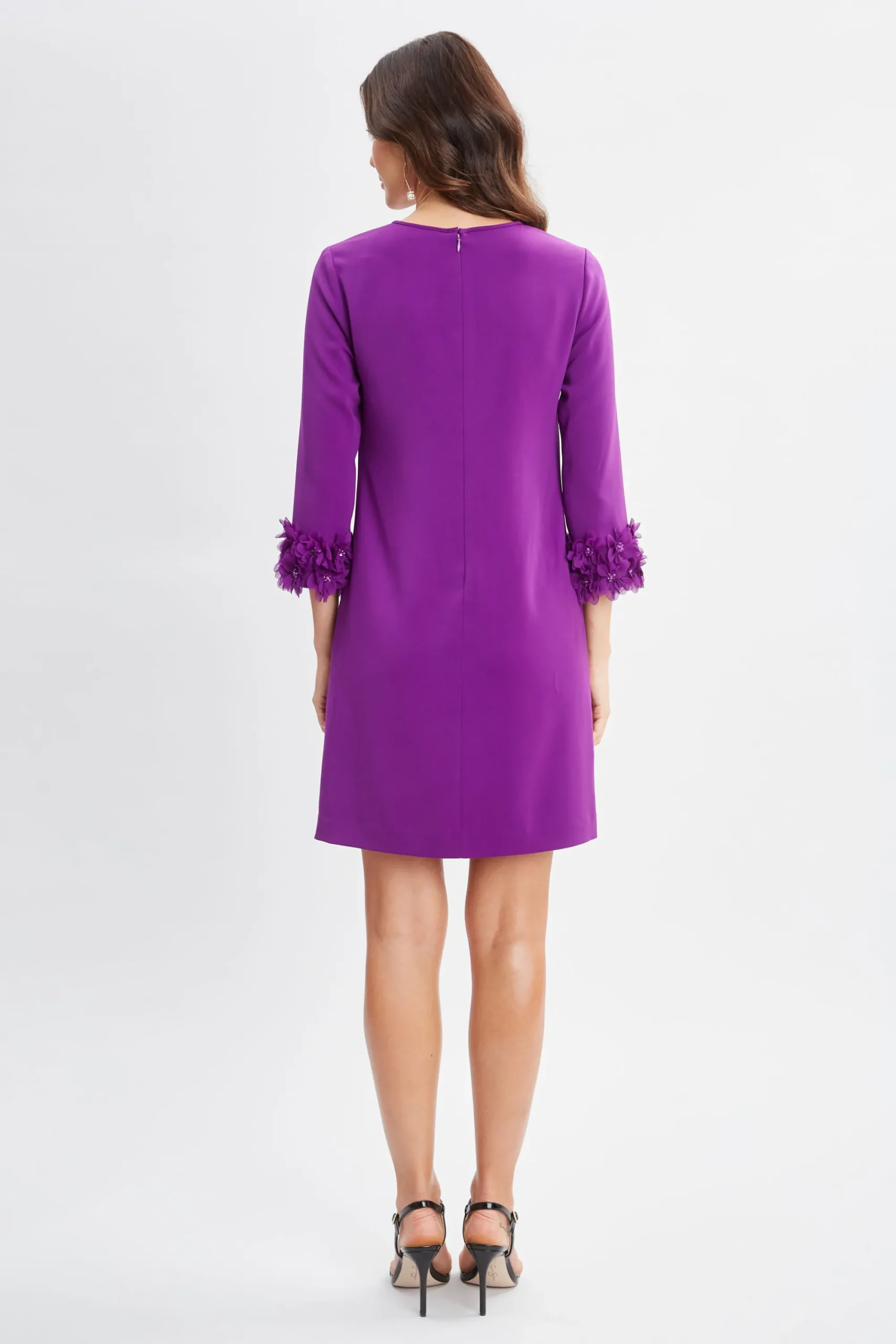 flower_sleeve_shift_dress_4.webp Elie Tahari Dresses & Jumpsuits-Flower Sleeve Shift Dress