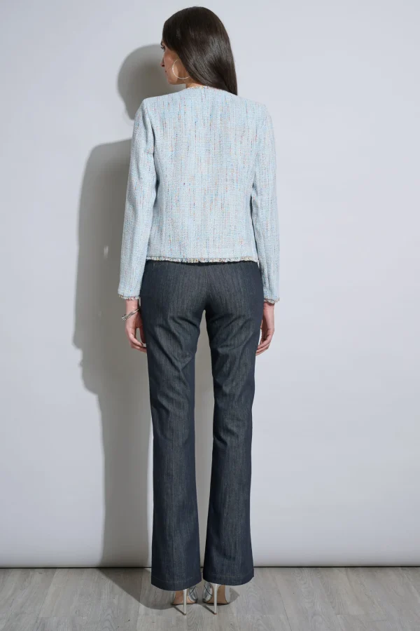 Elie Tahari Jackets & Blazers-Fringe Edge Tweed Jacket