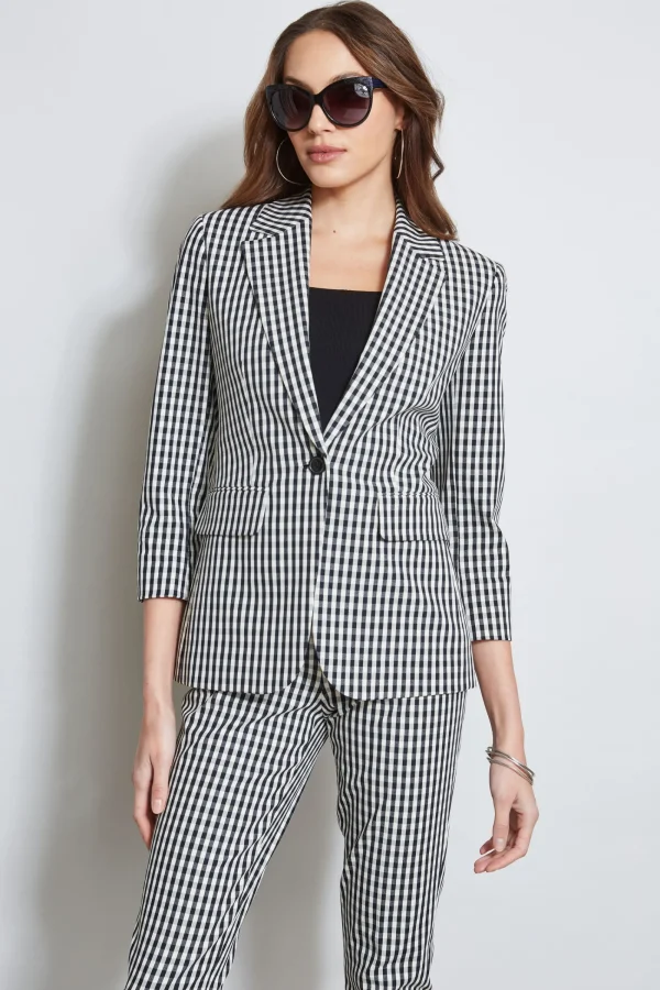 Elie Tahari Jackets & Blazers-Gingham Blazer