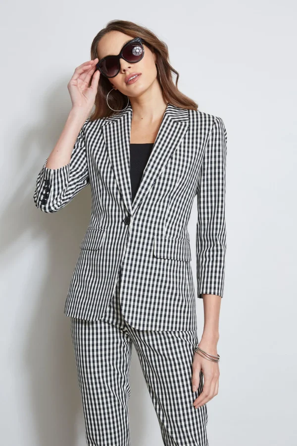 Elie Tahari Jackets & Blazers-Gingham Blazer