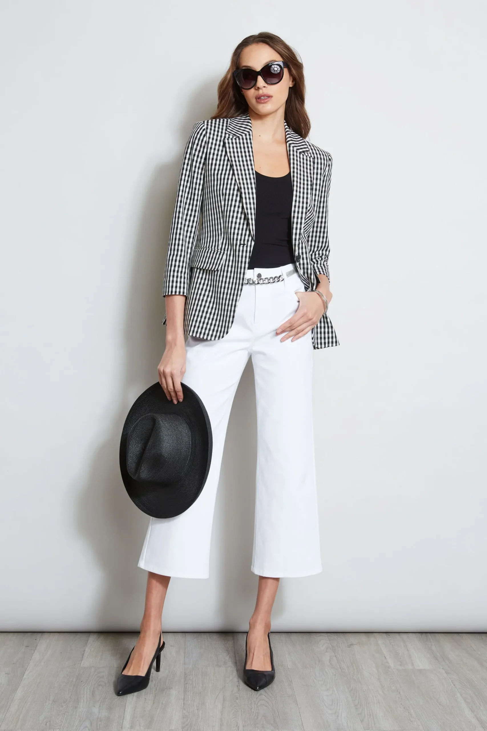 gingham_blazer_5.webp Elie Tahari Jackets & Blazers-Gingham Blazer