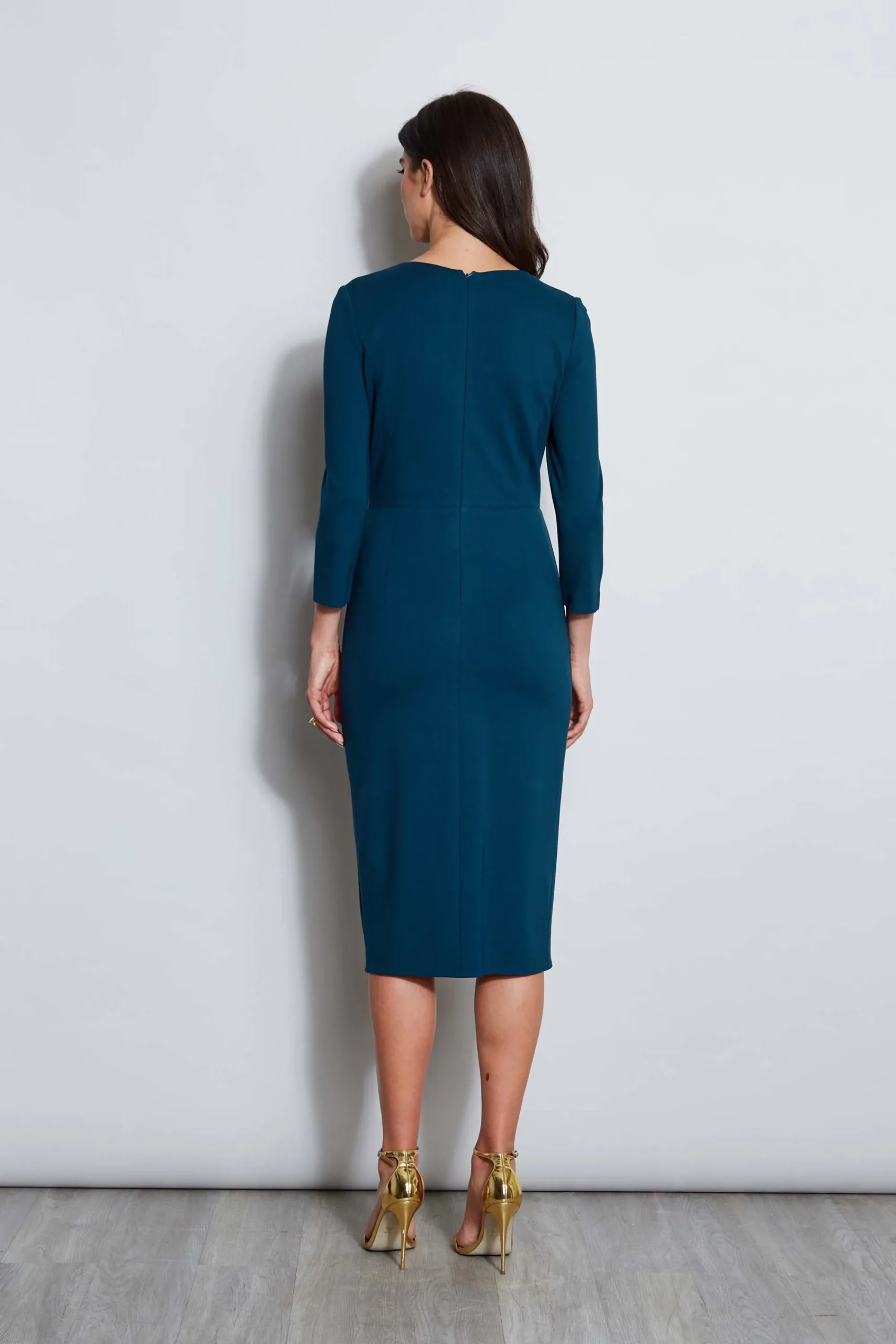 keyhole_ring_wrap_dress_3.webp Elie Tahari Dresses & Jumpsuits | Long Sleeve Dresses-Keyhole Ring Wrap Dress