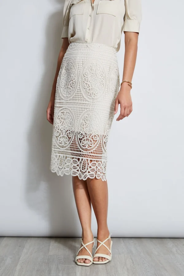 Elie Tahari Bottoms-Lace Skirt