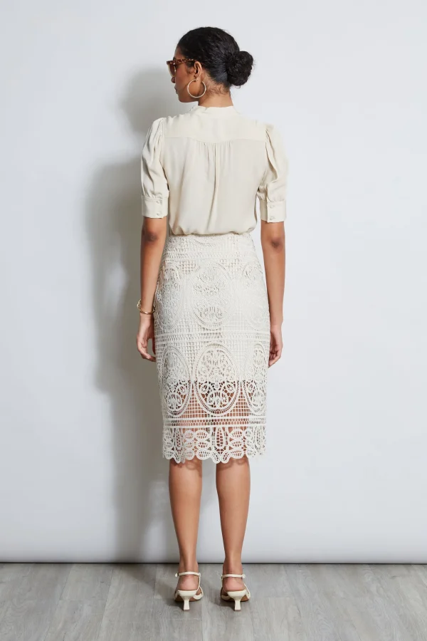 Elie Tahari Bottoms-Lace Skirt