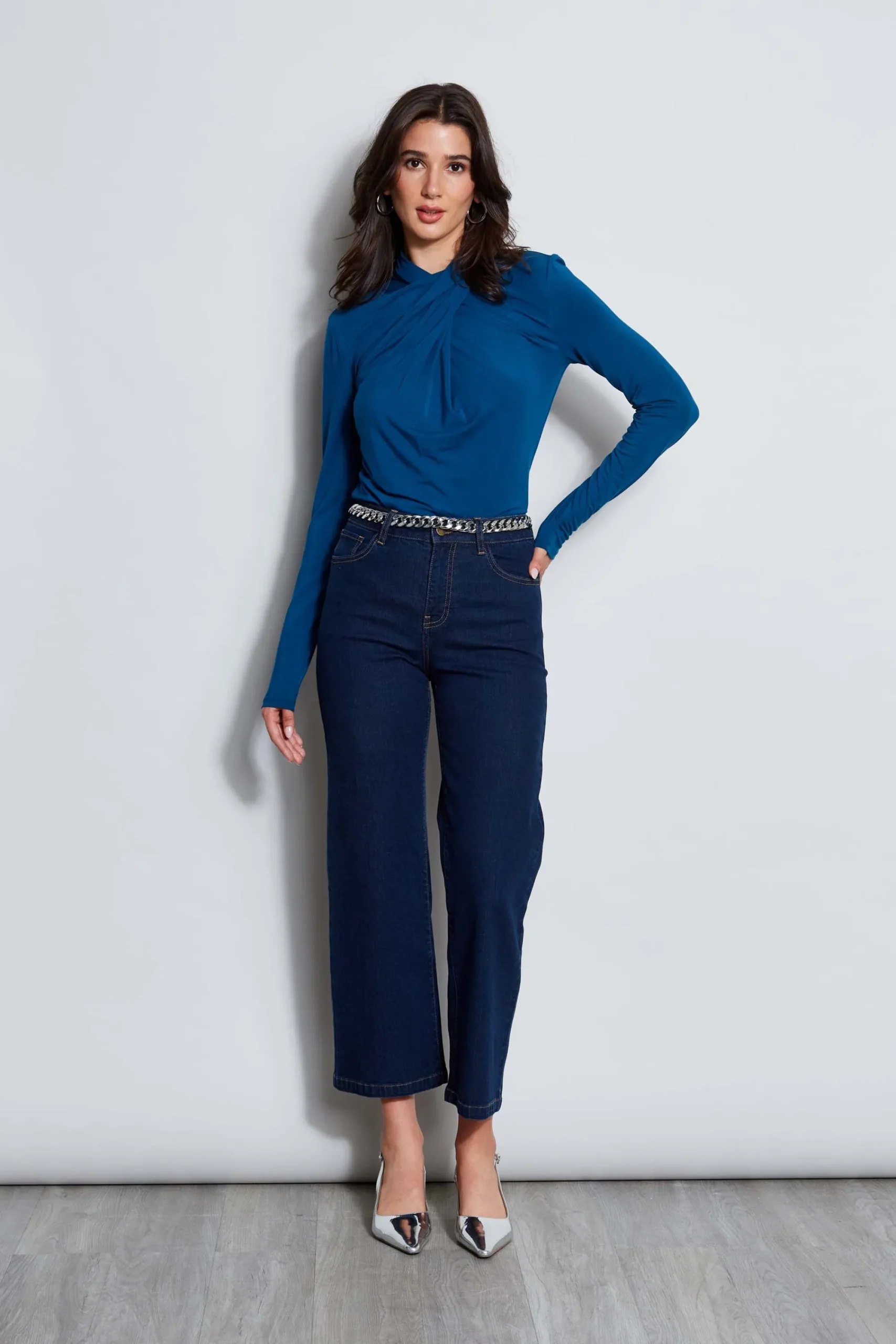 long_sleeve_twist_neck_kn_1-3.webp Elie Tahari Tops & Sweaters-Long Sleeve Twist Neck Knit