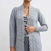 Elie Tahari Tops & Sweaters-Metallic Cable Cardigan