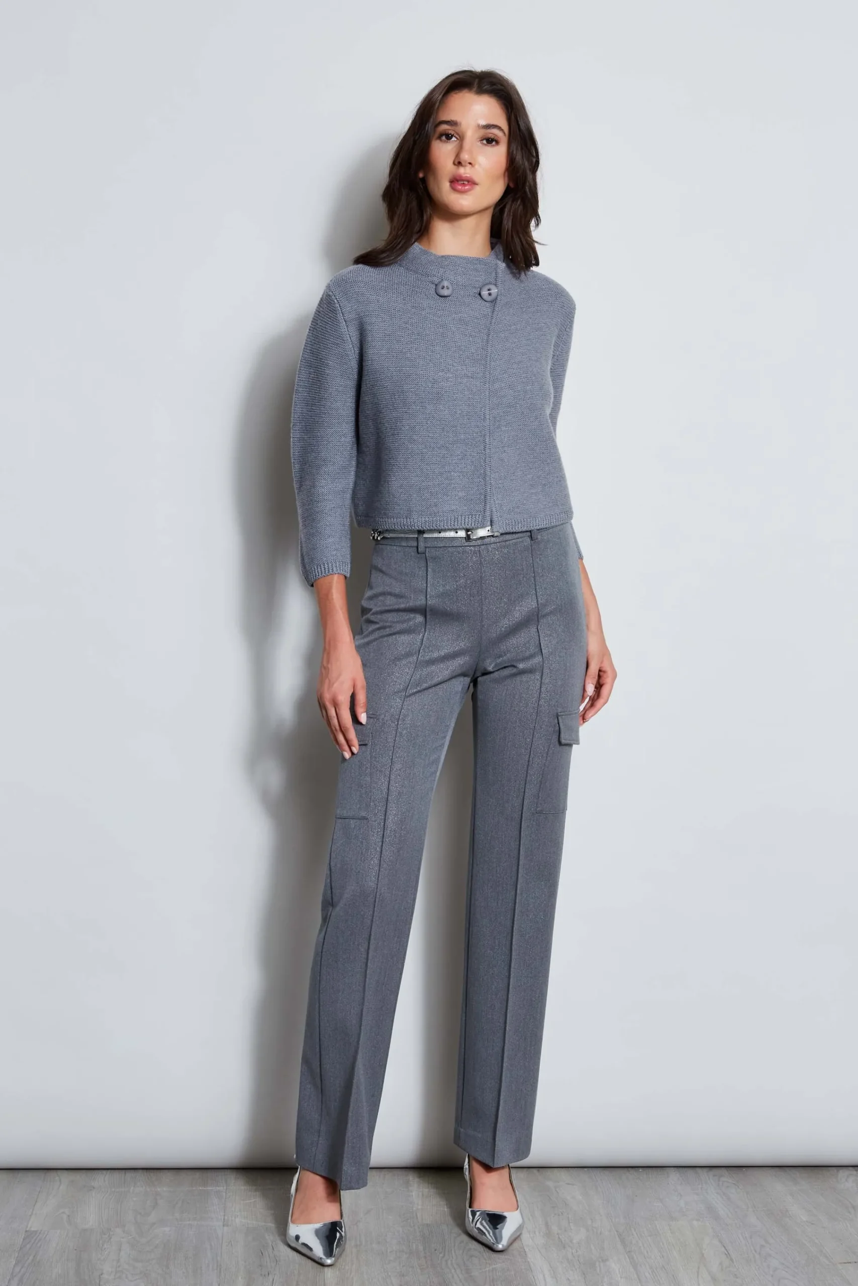 metallic_cargo_pant_4.webp Elie Tahari Bottoms | Suiting-Metallic Cargo Pant