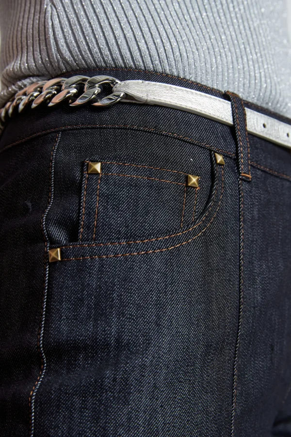 Elie Tahari Fragrance | Gloves-Metallic Chain Belt