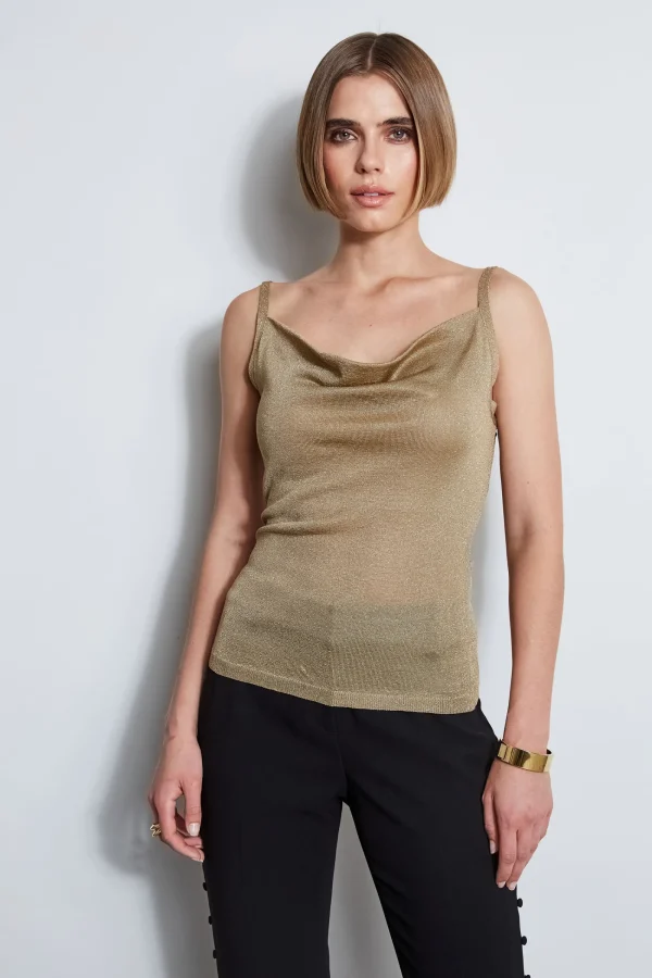 Elie Tahari Tops & Sweaters-Metallic Knit Cami