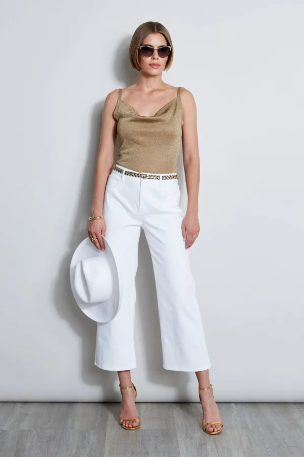 Elie Tahari Tops & Sweaters-Metallic Knit Cami