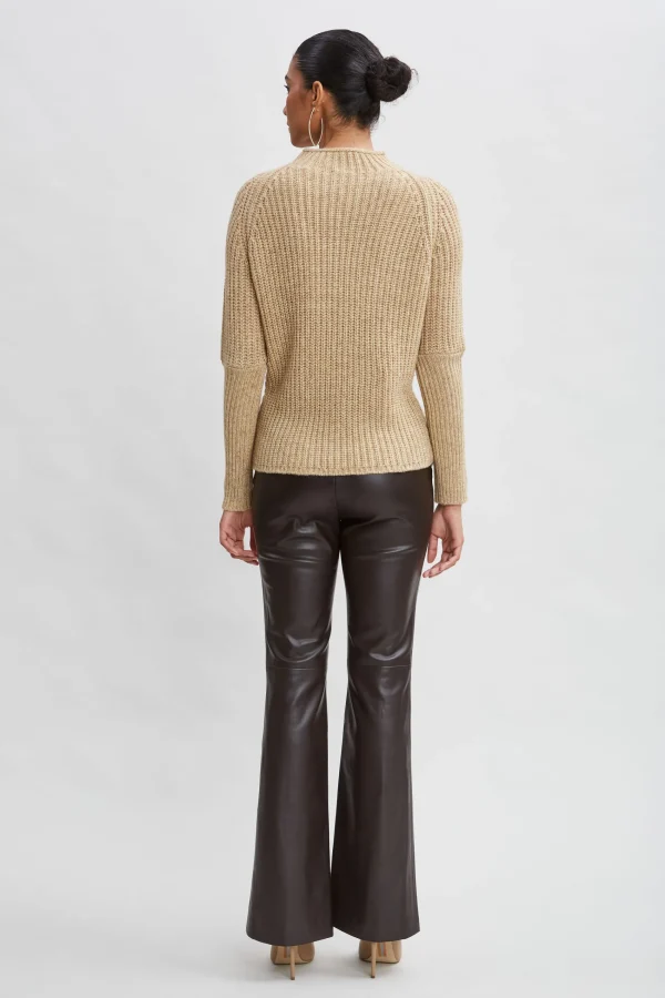Elie Tahari Tops & Sweaters-Metallic Mock Neck Sweater