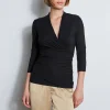 Elie Tahari Tops & Sweaters-Mock Wrap Knit