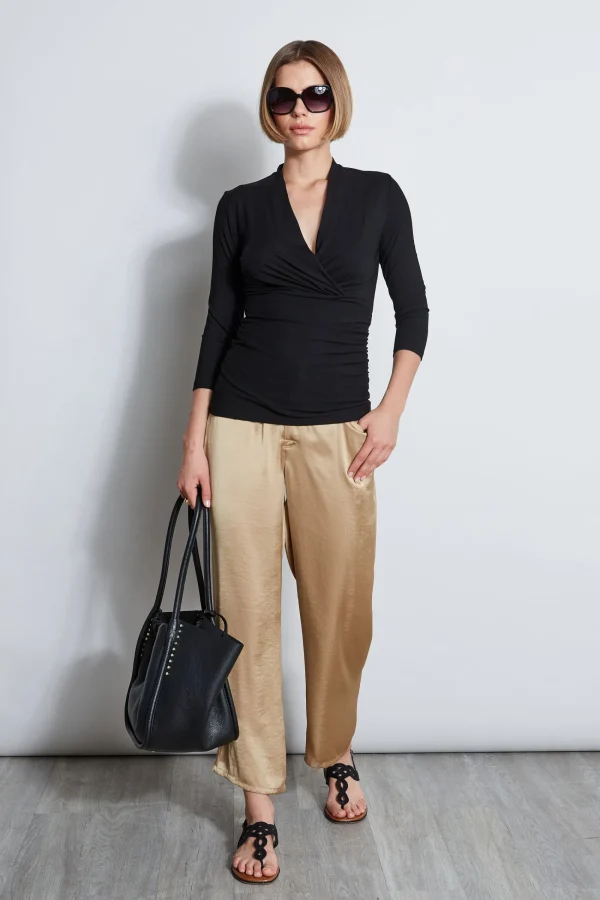 Elie Tahari Tops & Sweaters-Mock Wrap Knit
