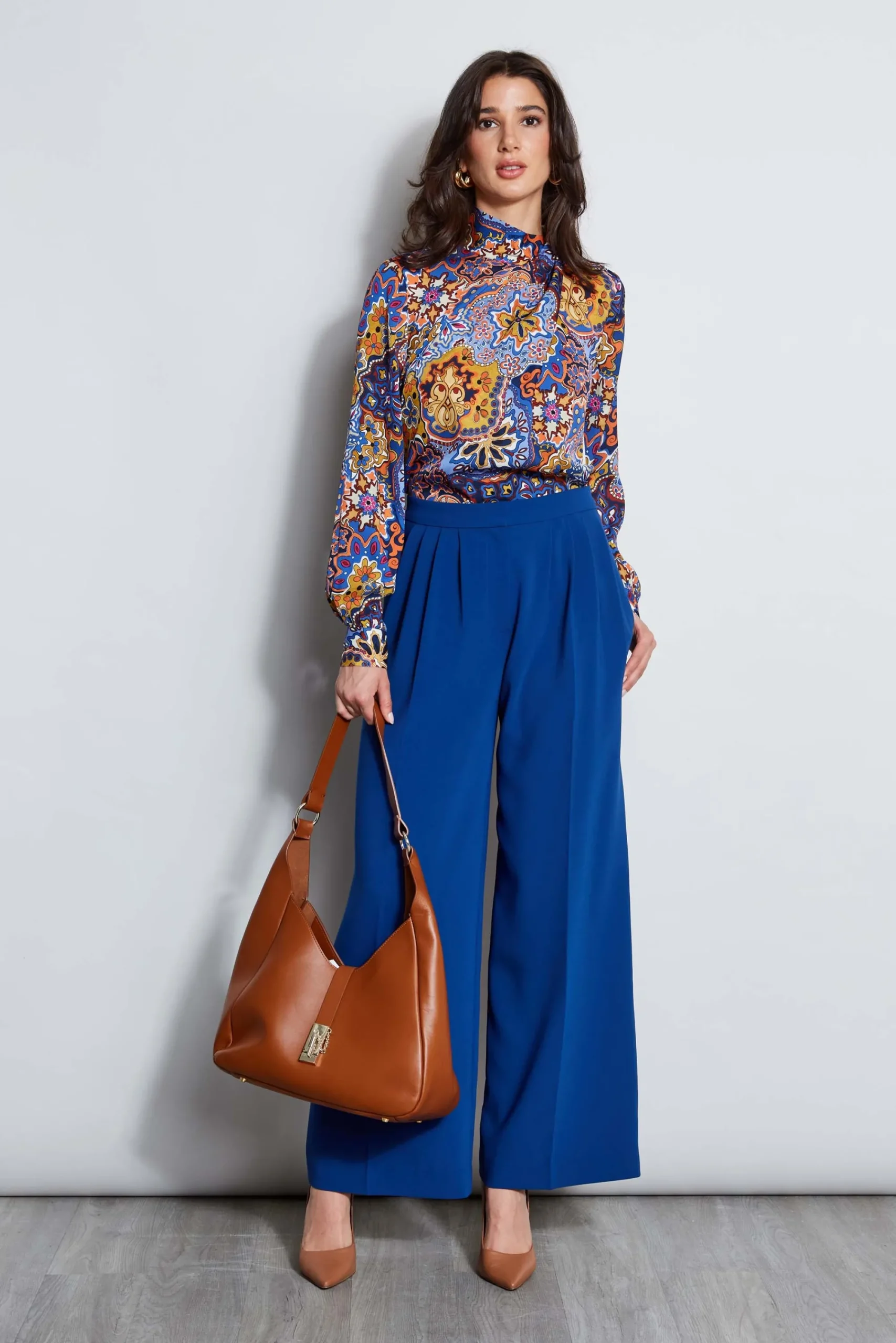 night_garden_silk_draped__2.webp Elie Tahari Tops & Sweaters-Night Garden Silk Draped Shirt